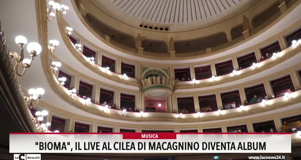Bioma, il live al Cilea di Macagnino diventa album
