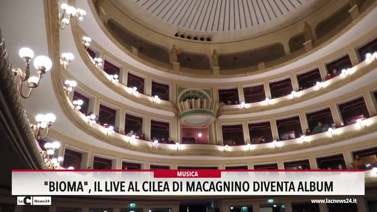 Bioma, il live al Cilea di Macagnino diventa album
