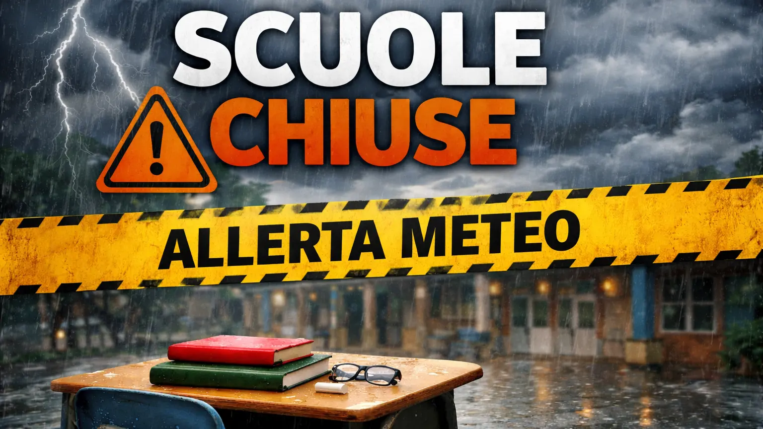 <p>Maltempo, scuole chiuse anche domani in Calabria per l’allerta arancione: l’elenco – <span style=\"color:hsl(0, 75%, 60%);\">LIVE</span></p>