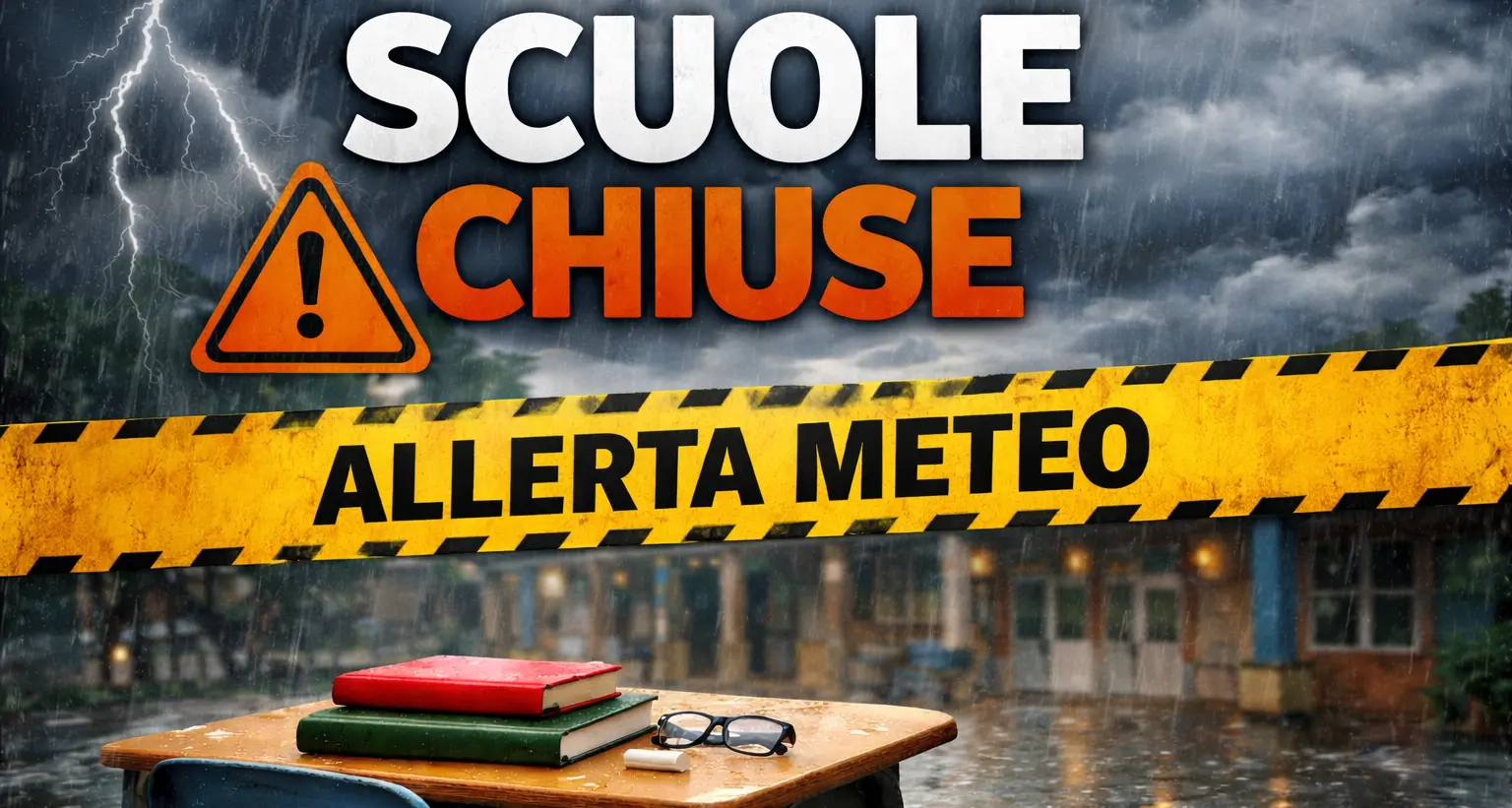 Maltempo, scuole chiuse anche domani in Calabria per l’allerta arancione: l’elenco –\u00A0LIVE\n