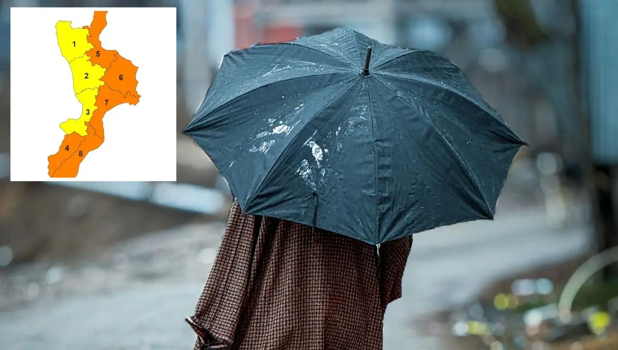 Maltempo:\u00A0domani\u00A0allerta gialla per i\u00A0territori di Vibo e fascia tirrenica, arancione nel resto della\u00A0Calabria\n