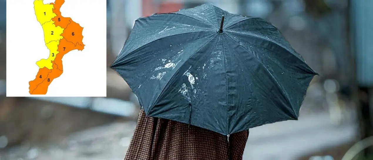 Maltempo:\u00A0domani\u00A0allerta gialla per i\u00A0territori di Vibo e fascia tirrenica, arancione nel resto della\u00A0Calabria\n