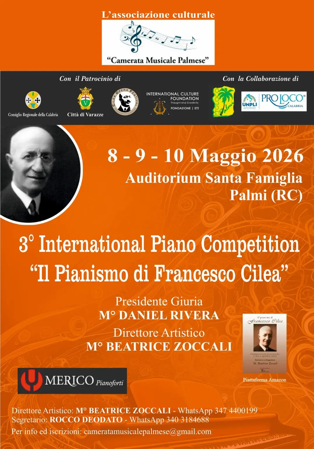 Palmi celebra\u00A0Cilea e apre le porte ai giovani talenti: torna l’International Piano Competition\n