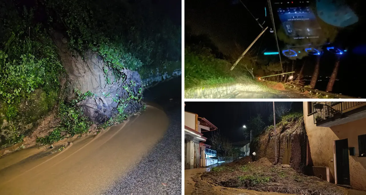 Allarme maltempo nel Vibonese: frane e tralicci abbattuti a San Nicola da Crissa, chiusa la statale 110\n