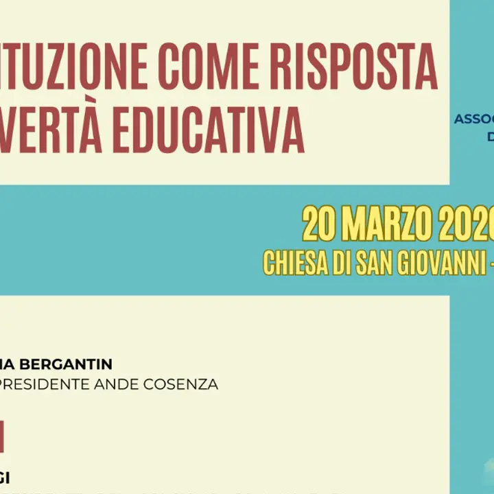 A Castrolibero la Costituzione è la risposta alla povertà educativa\n