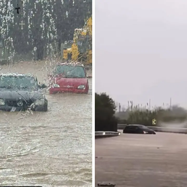 Calabria, il ciclone Jolina infierisce sullo Jonio: decine di famiglie evacuate e auto in trappola sulla statale 106\n