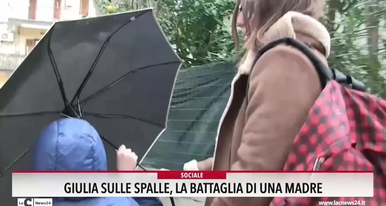 Giulia sulle spalle, la battaglia di una madre