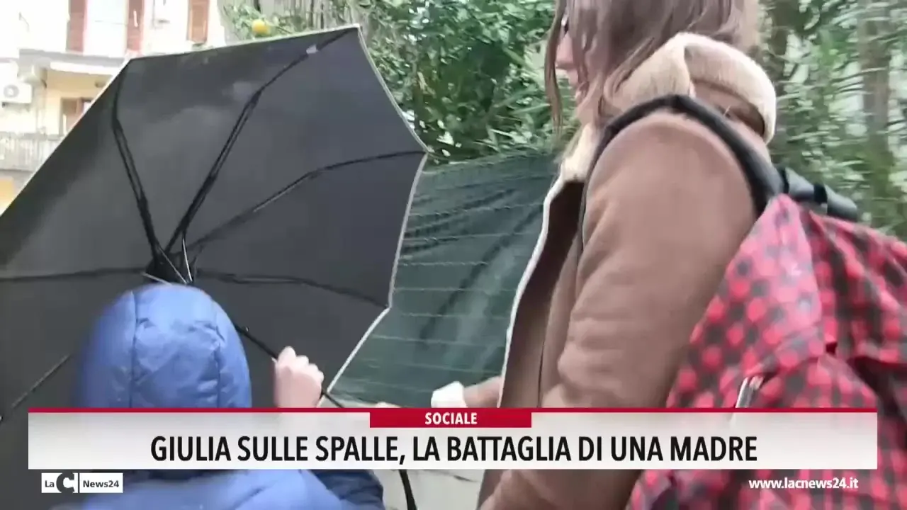 Giulia sulle spalle, la battaglia di una madre