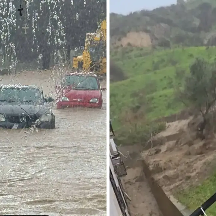 Calabria, il ciclone Jolina infierisce sullo Jonio: decine di famiglie evacuate e auto in trappola sulla statale 106\n