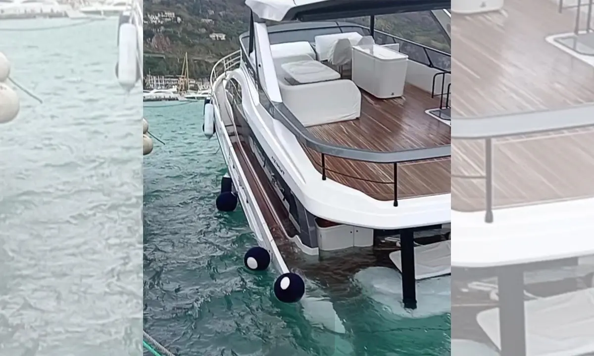 Cetraro, yacht milionario affonda nel porto durante la notte | VIDEO\n