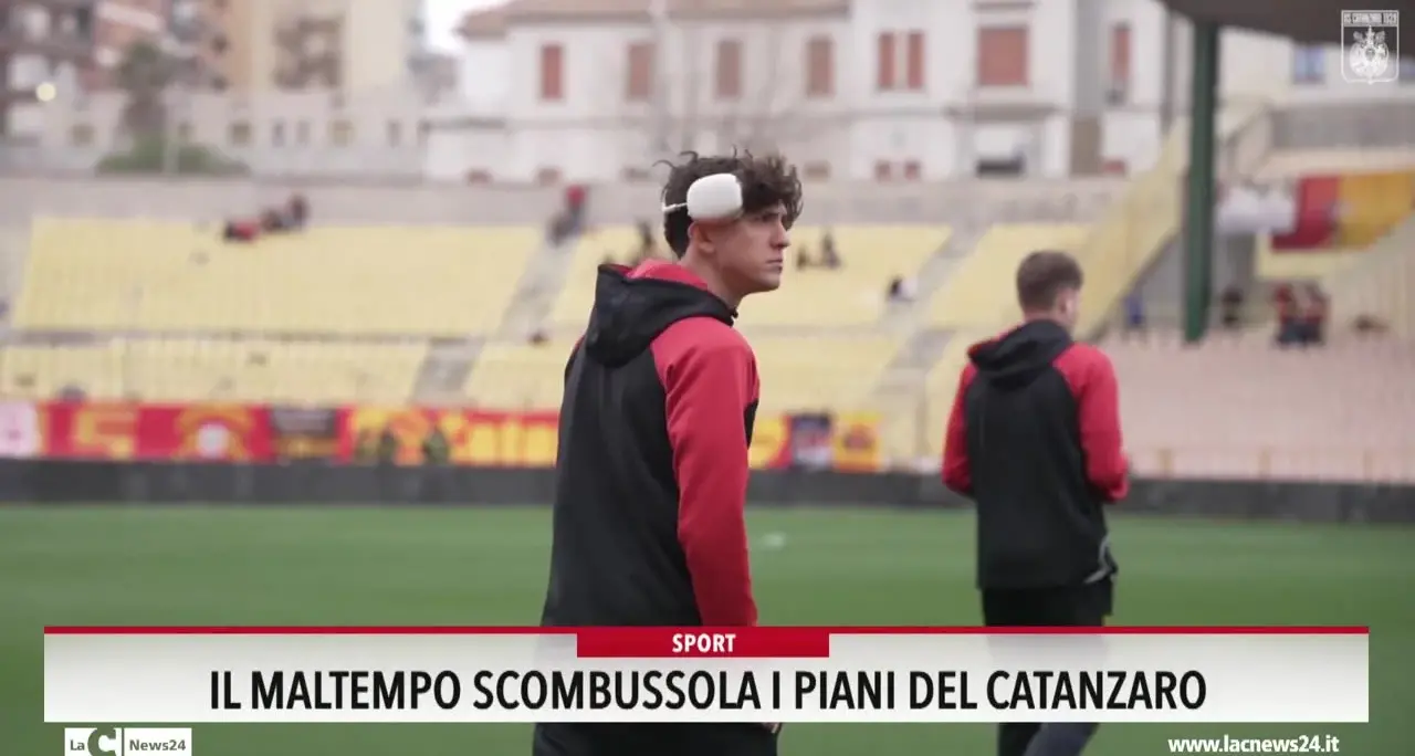 Il maltempo scombussola i piani del Catanzaro