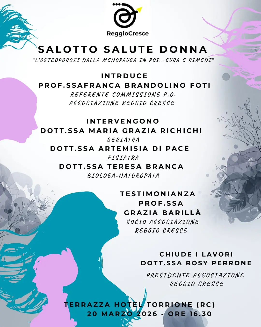 Salotto Salute Donna a Reggio Calabria: focus su osteoporosi e menopausa\n