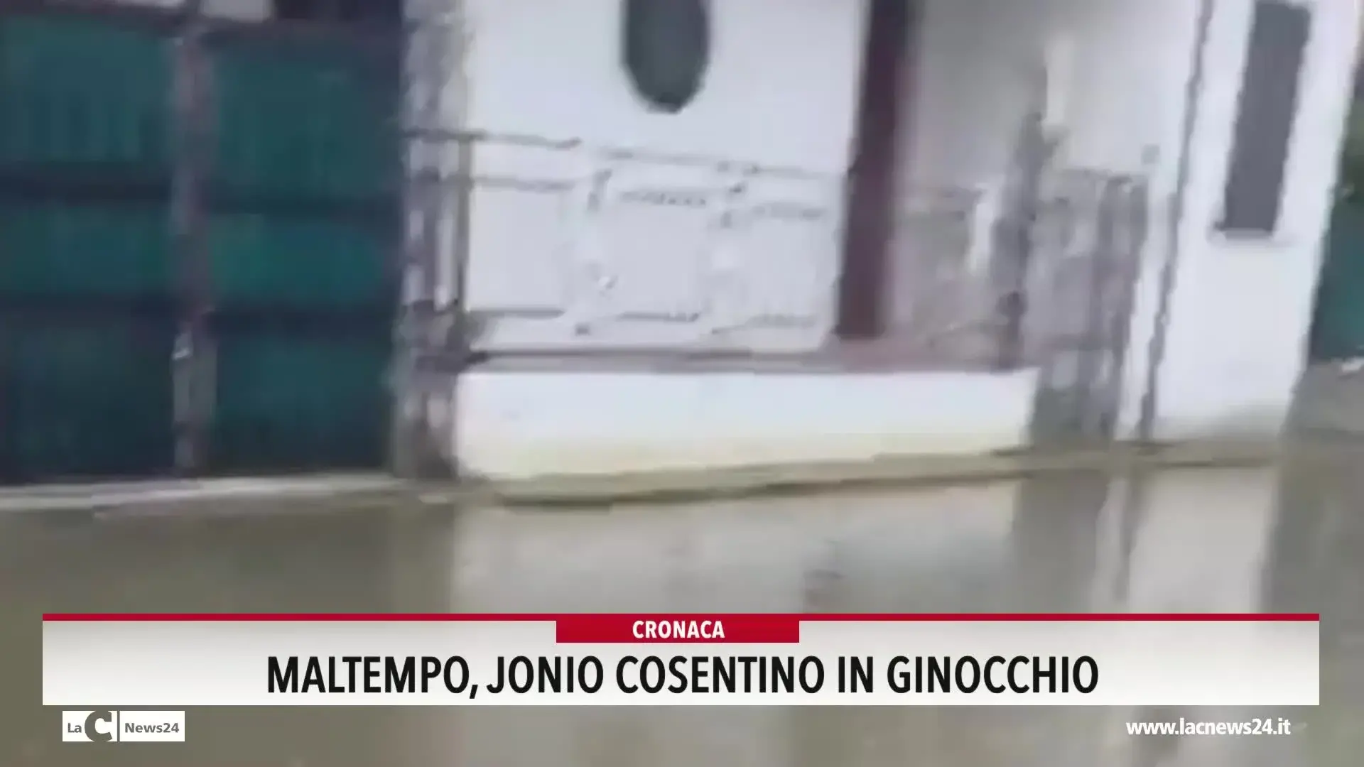 Maltempo, Jonio Cosentino in ginocchio