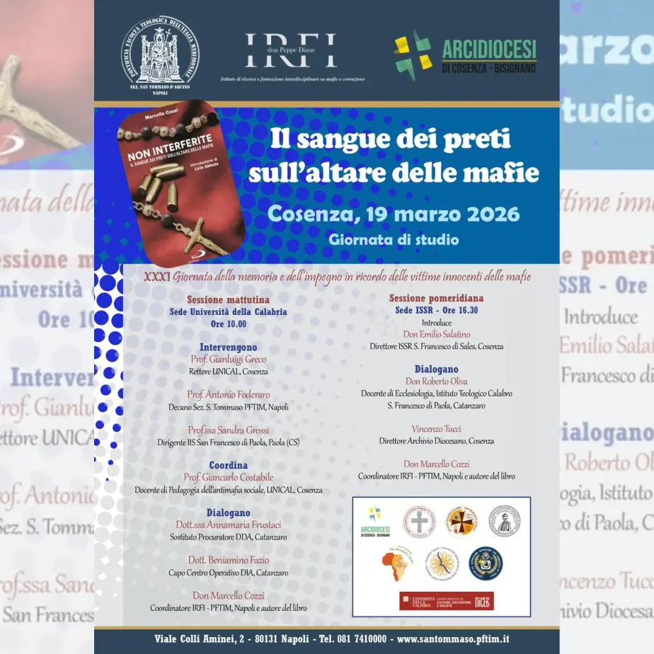 Il sangue dei preti sull’altare delle mafie, a Rende una giornata di studi\u00A0sul martirio dei sacerdoti\u00A0\n