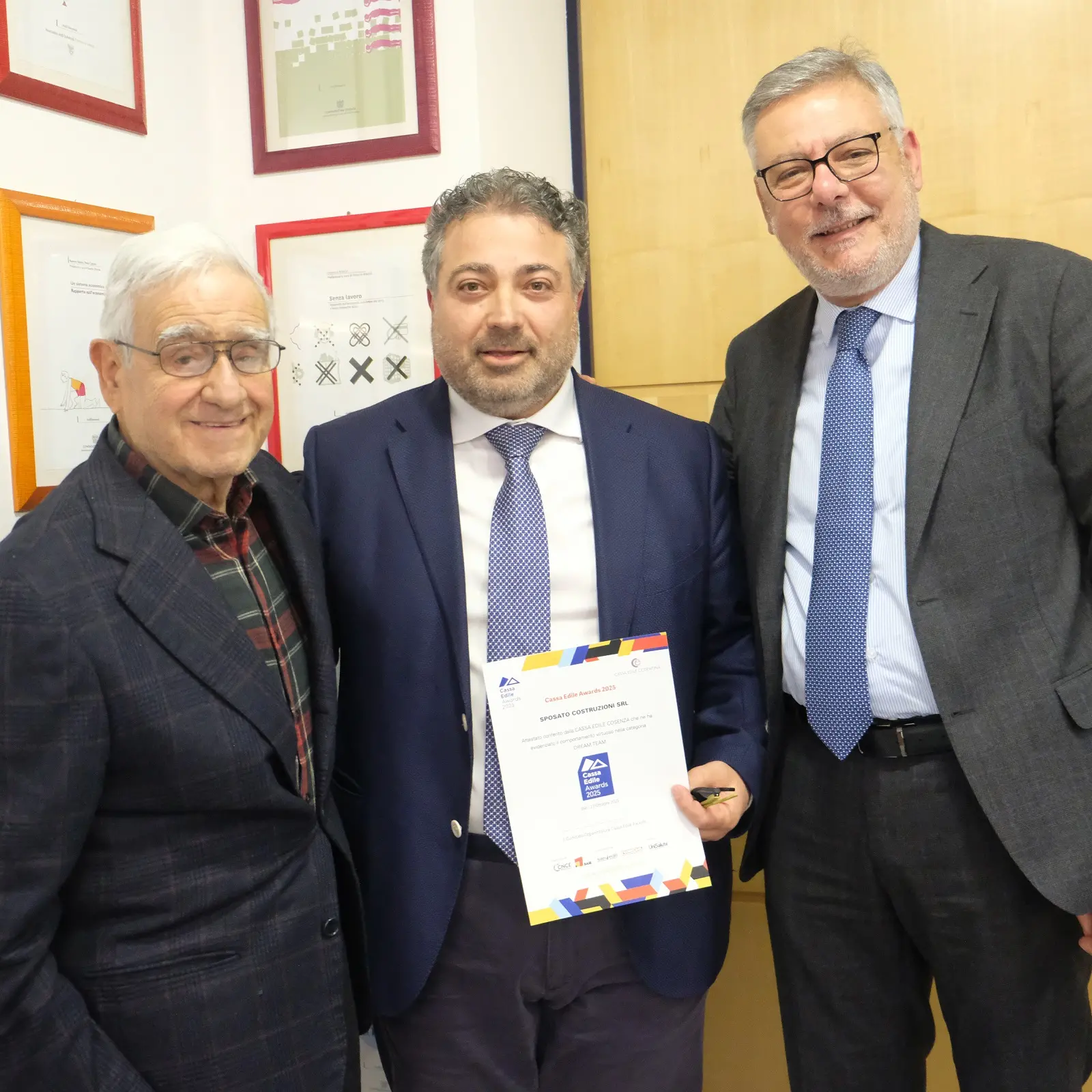Cassa Edile Awards, premiate a Cosenza imprese e lavoratori che puntano su etica e sicurezza\n