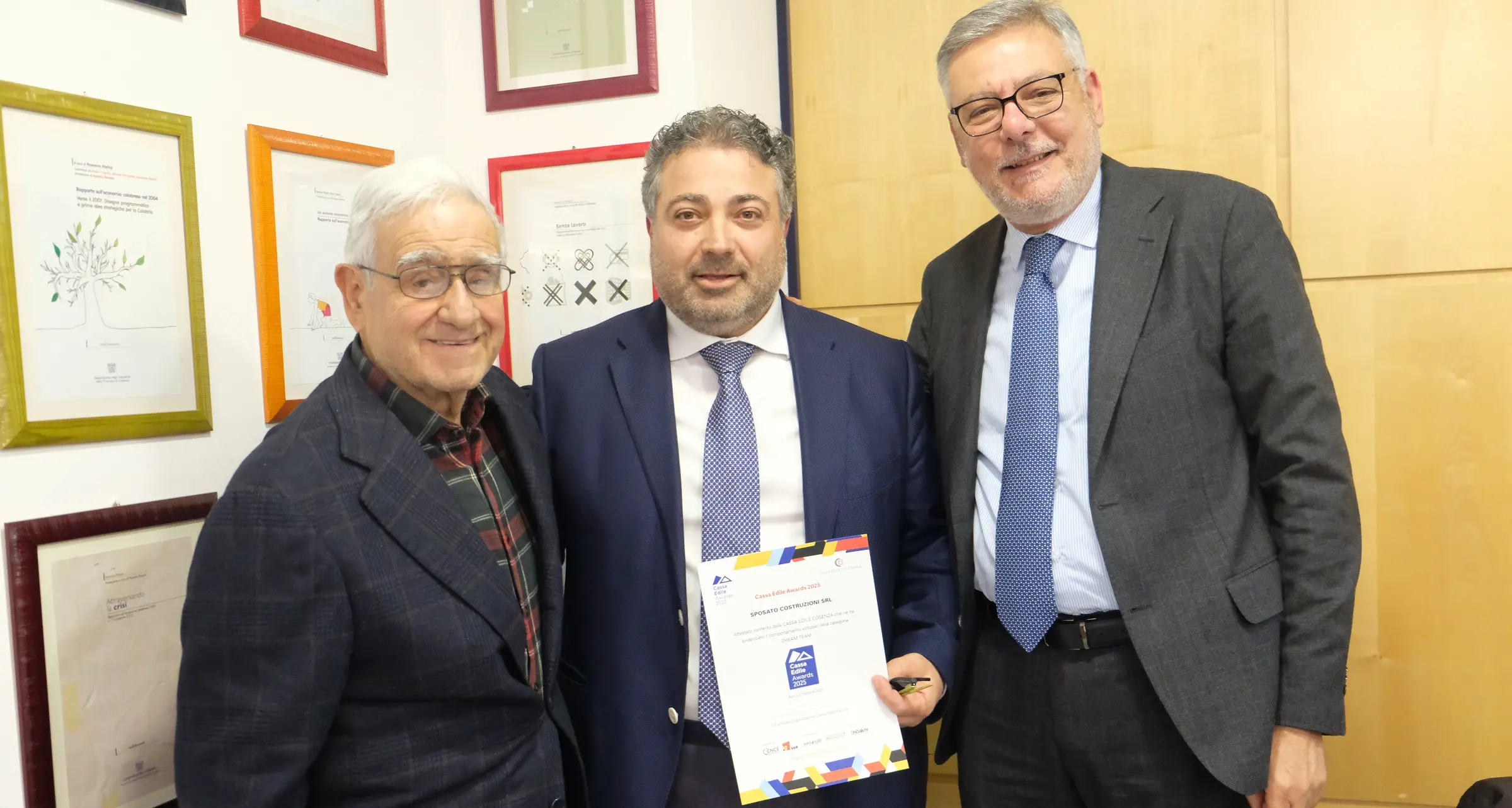 Cassa Edile Awards, premiate a Cosenza imprese e lavoratori che puntano su etica e sicurezza\n