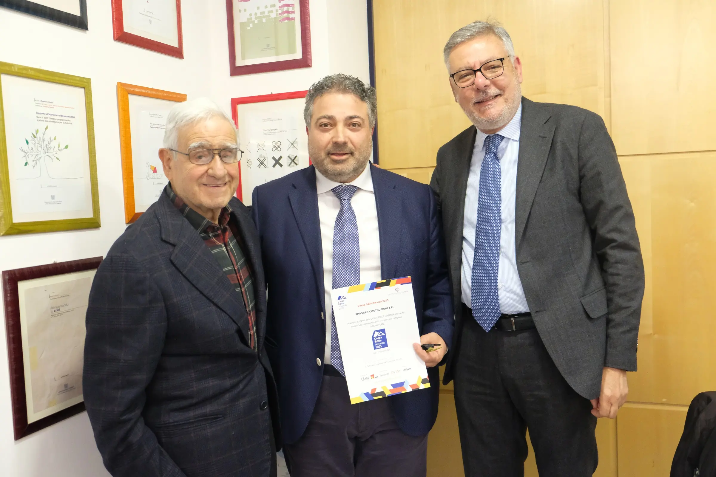 Cassa Edile Awards, premiate a Cosenza imprese e lavoratori che puntano su etica e sicurezza\n