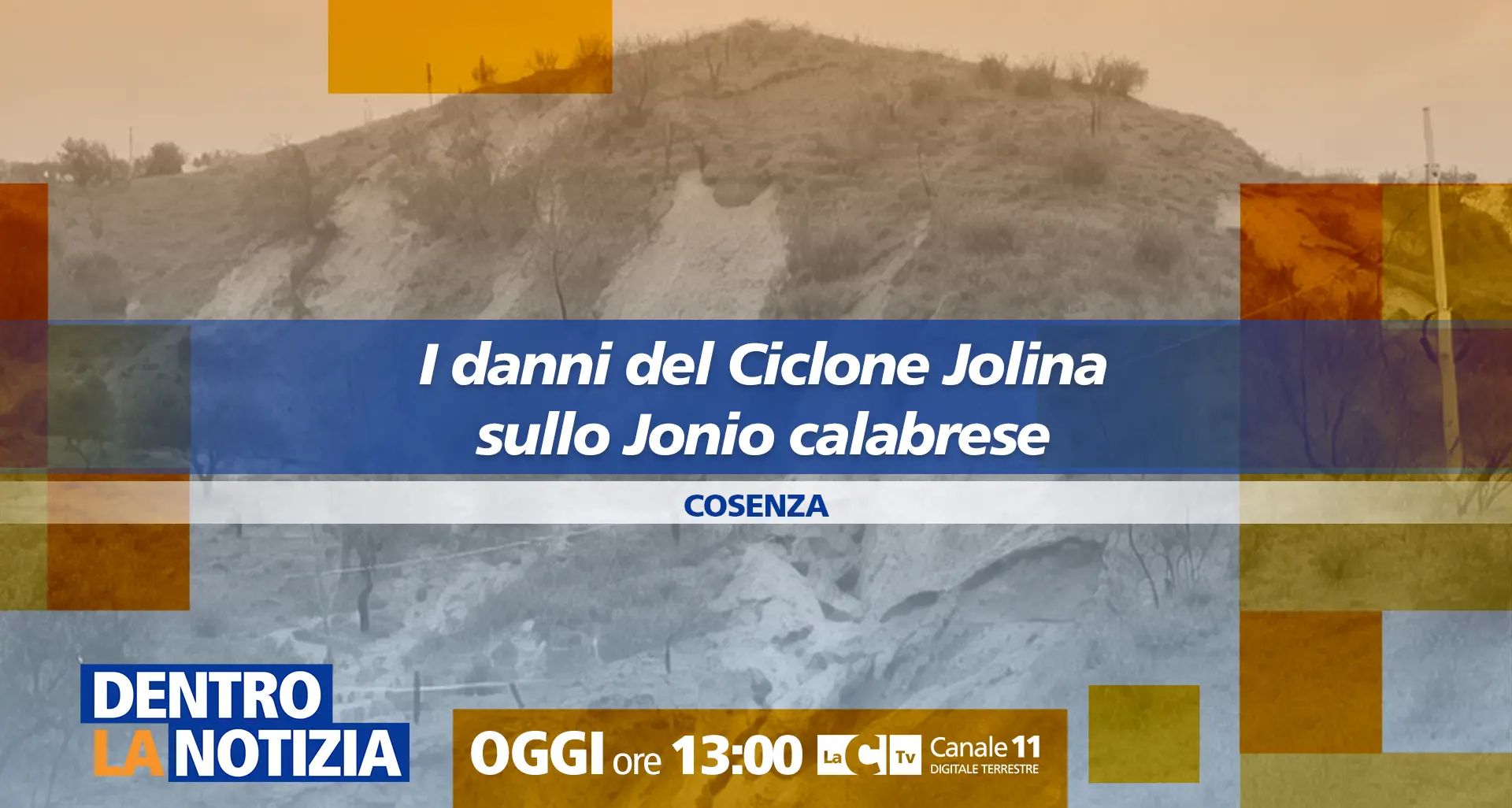 Il ciclone Jolina si abbatte sullo Jonio calabrese: danni, frane e famiglie evacuate. Il punto a Dentro la Notizia\n