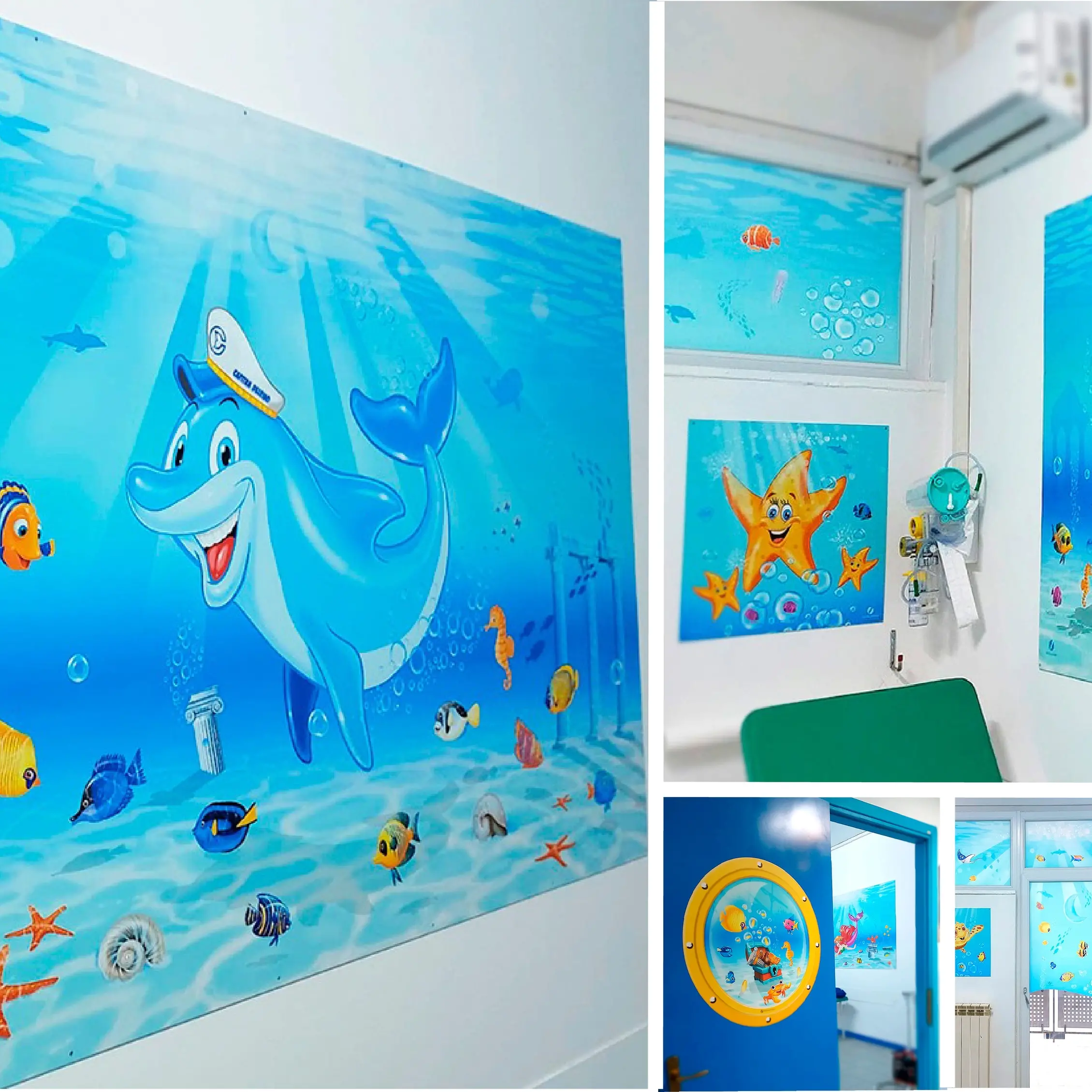 Il mare entra in corsia a Castrovillari: pesci e creature marine colorano la Pediatria\u00A0\n