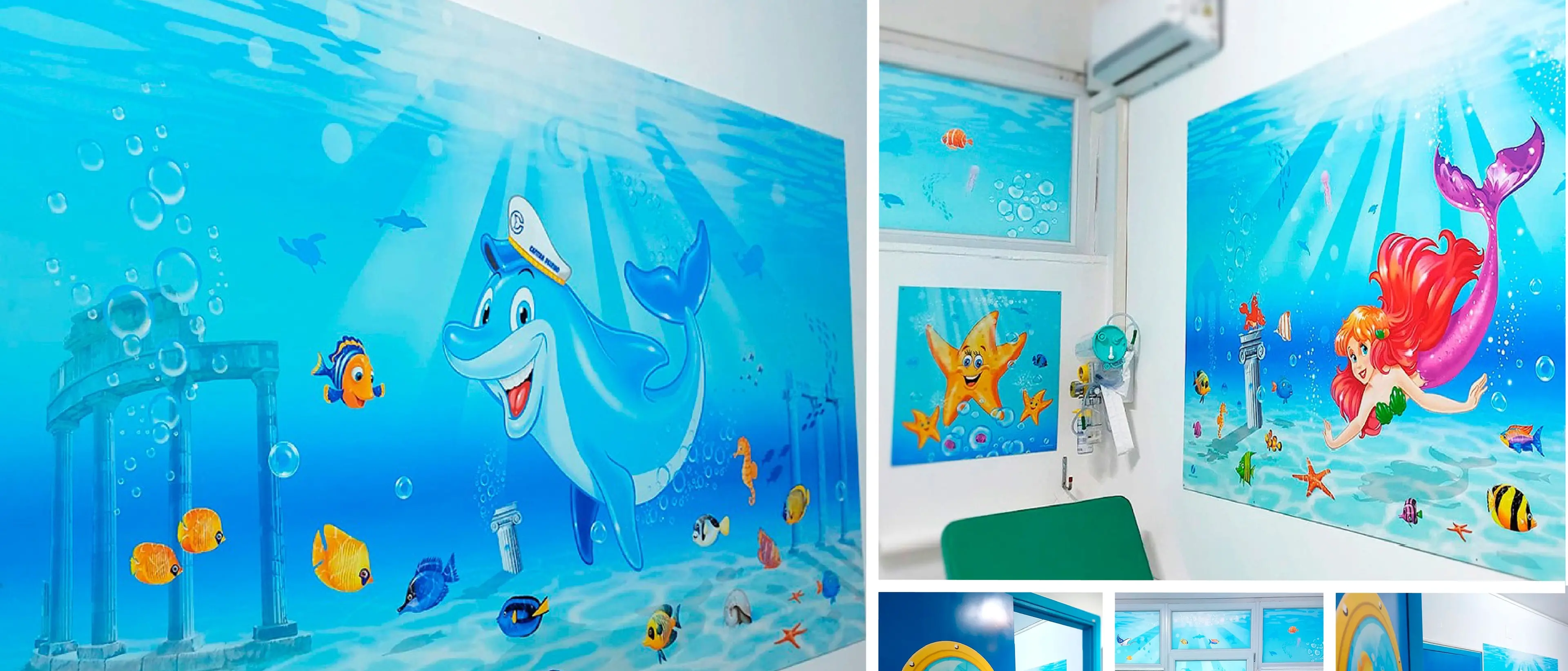 Il mare entra in corsia a Castrovillari: pesci e creature marine colorano la Pediatria\u00A0\n