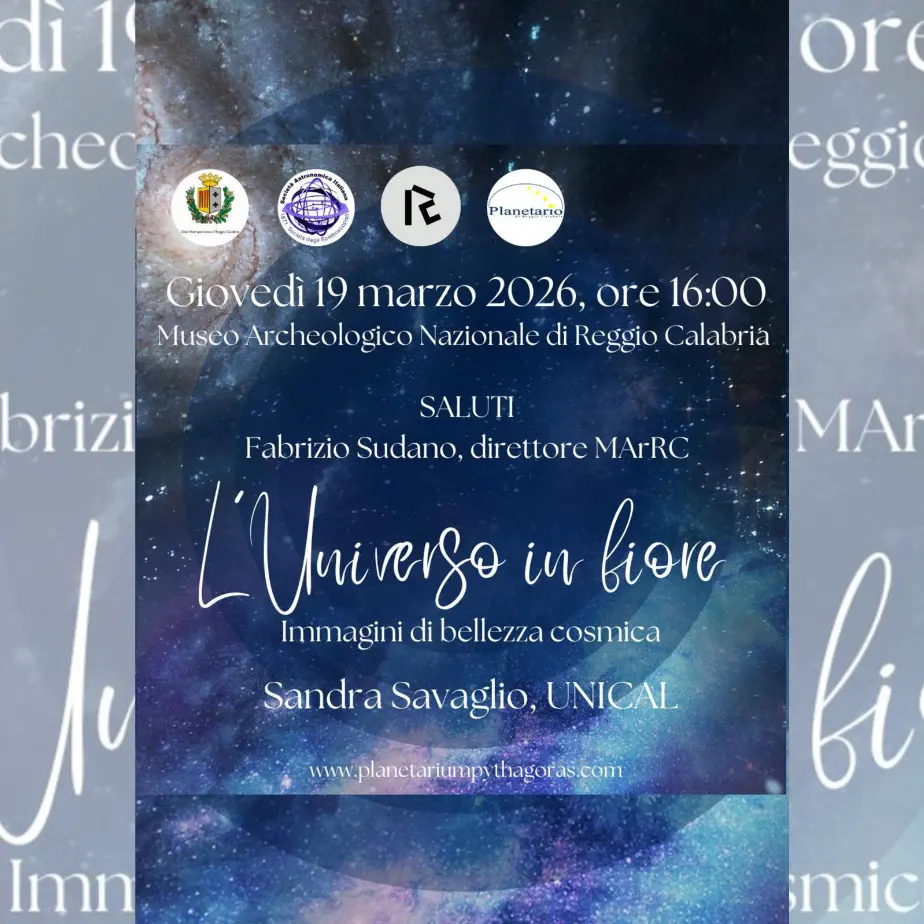 \"L’universo in fiore: immagini di bellezza cosmica\", al Museo Archeologico di Reggio un viaggio tra scienza e meraviglia\n