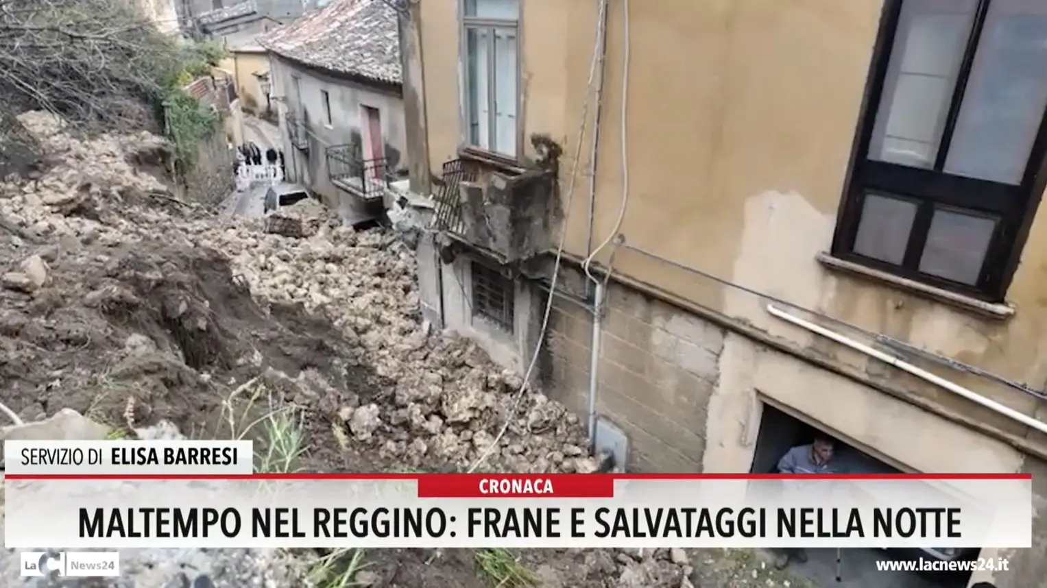 Maltempo, nel Reggino frane e salvataggi nella notte