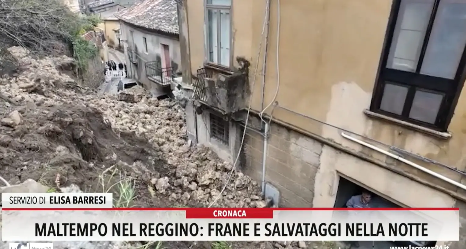 Maltempo, nel Reggino frane e salvataggi nella notte