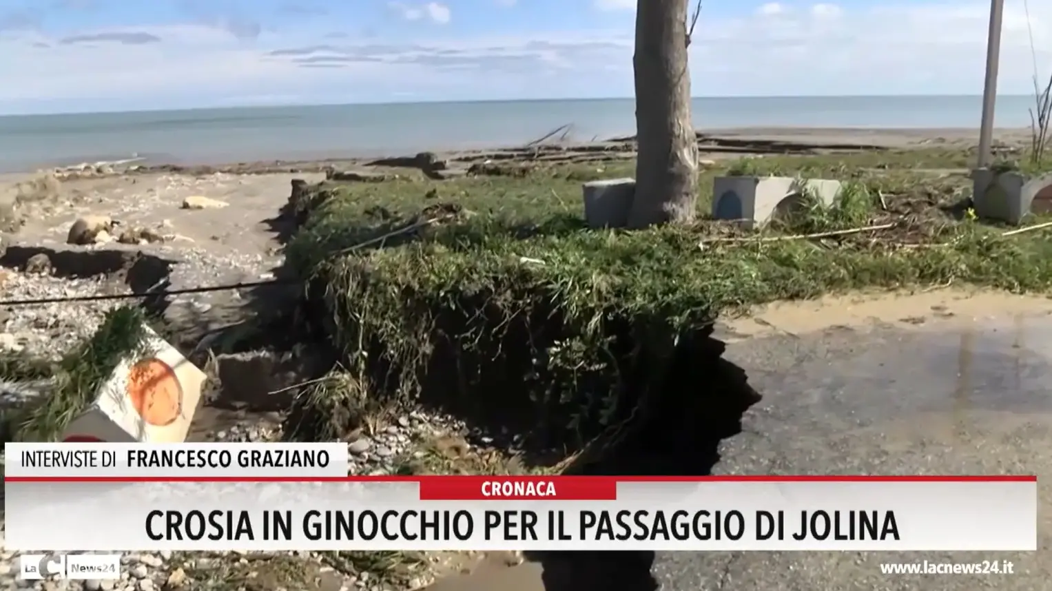 Crosia in ginocchio per il passaggio di Jolina