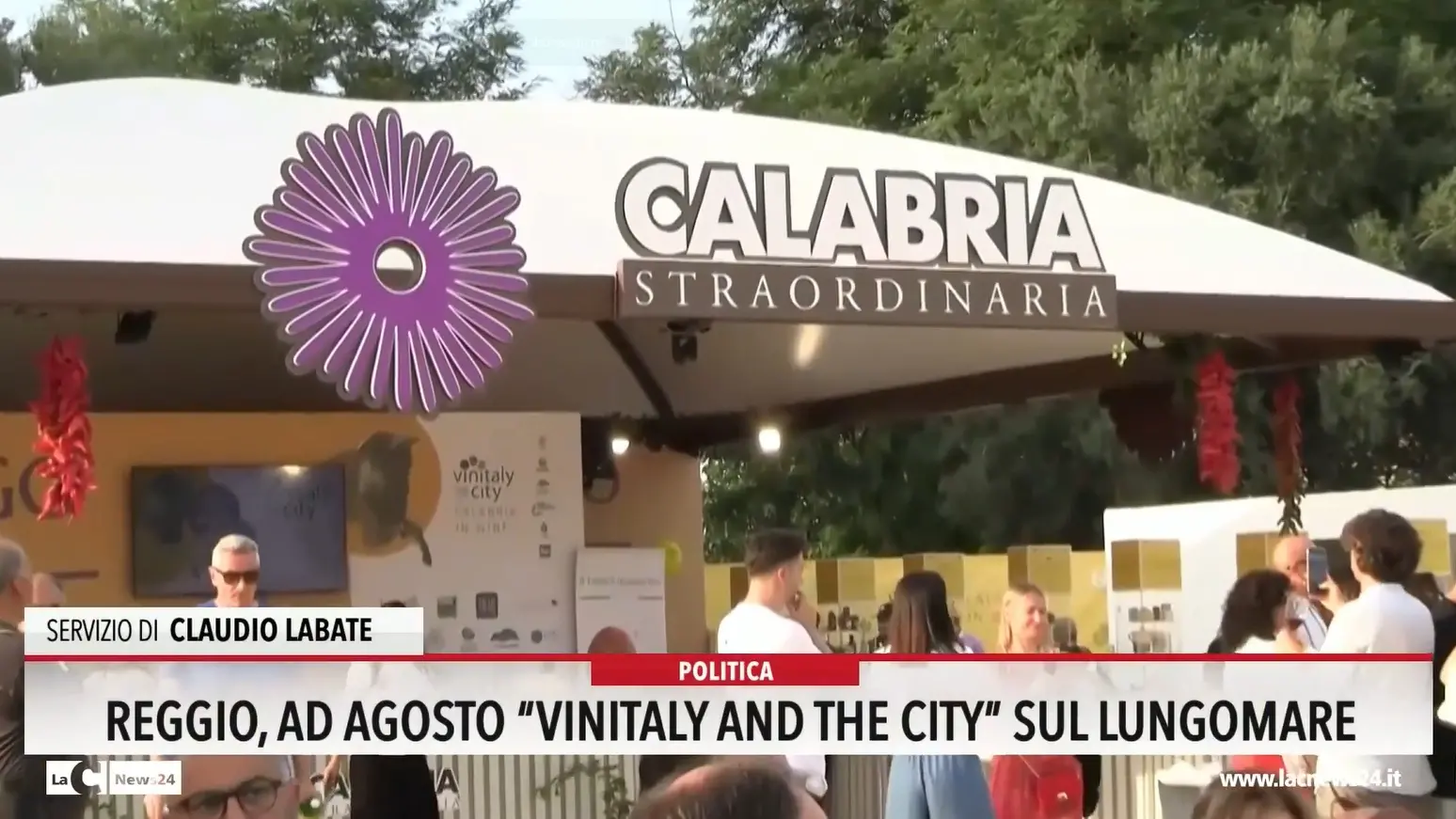 Reggio, ad agosto Vinitaly and the city sul lungomare