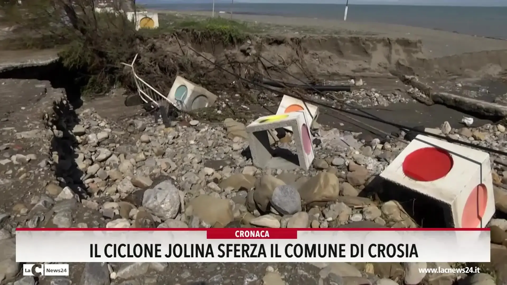 Il ciclone Jolina sferza il comune di Crosia