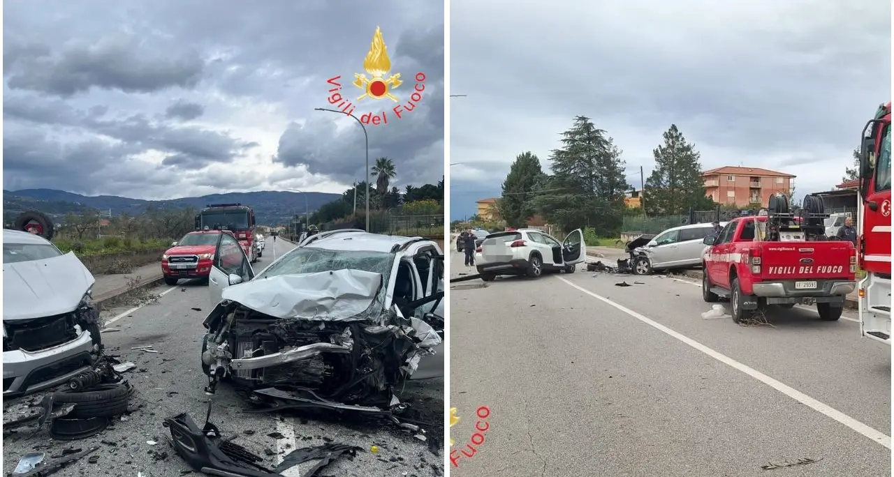 Incidente a Lamezia Terme: quattro feriti, donna in gravi condizioni trasportata in elisoccorso\n