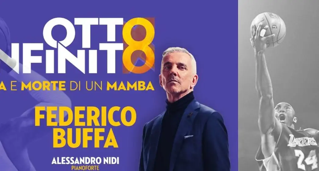 “Otto Infinito – Vita e morte di un Mamba”, Federico Buffa porta in scena\u00A0Kobe Bryant\n