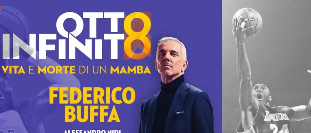 “Otto Infinito – Vita e morte di un Mamba”, Federico Buffa porta in scena\u00A0Kobe Bryant\n