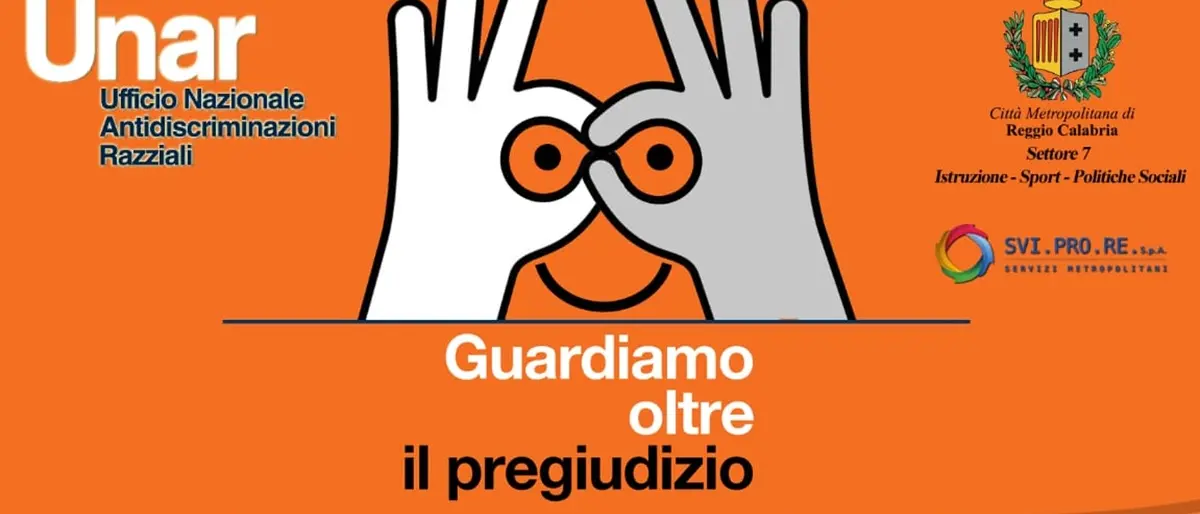 Città Metropolitana di Reggio e Unar insieme per l’evento “Guardiamo oltre il pregiudizio”