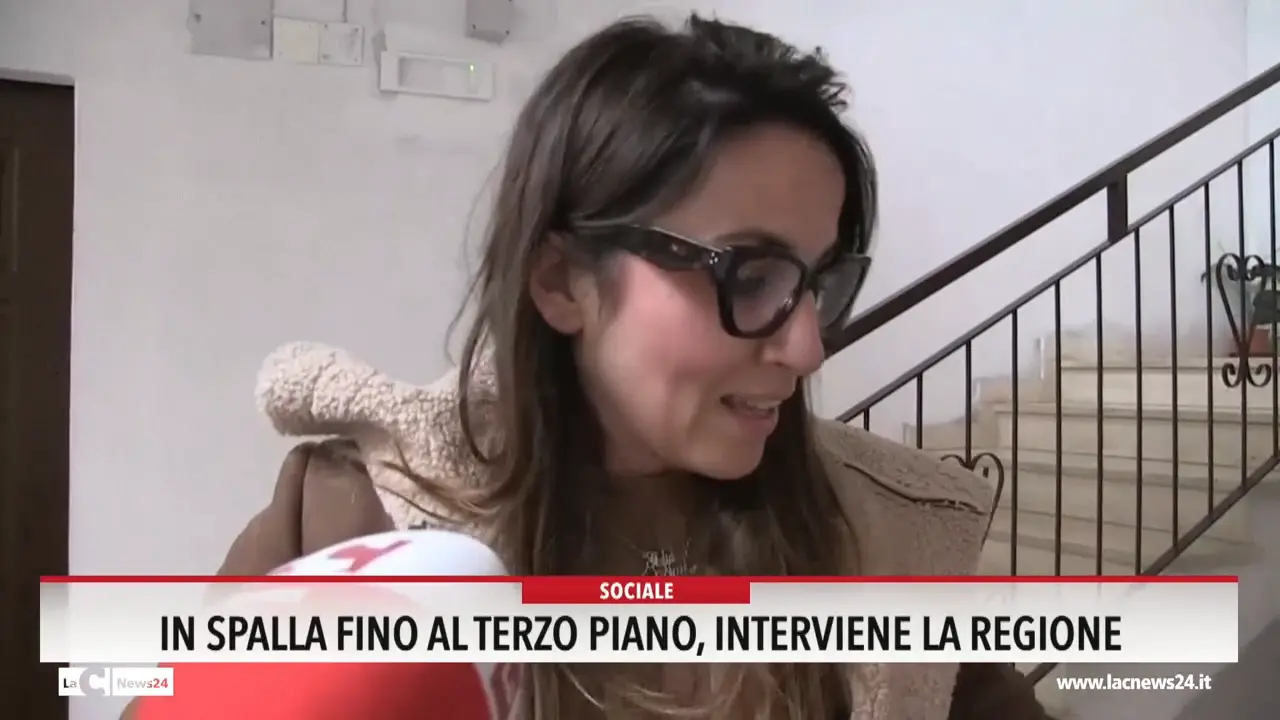 In spalla fino al terzo piano, interviene la Regione