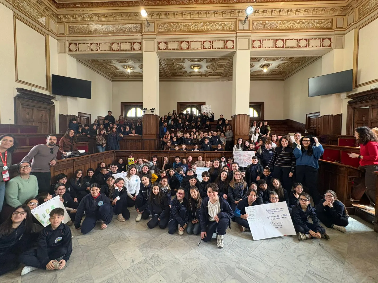 “Fuoriclasse in Movimento”, 150 piccoli alunni protagonisti a Palazzo San Giorgio\n