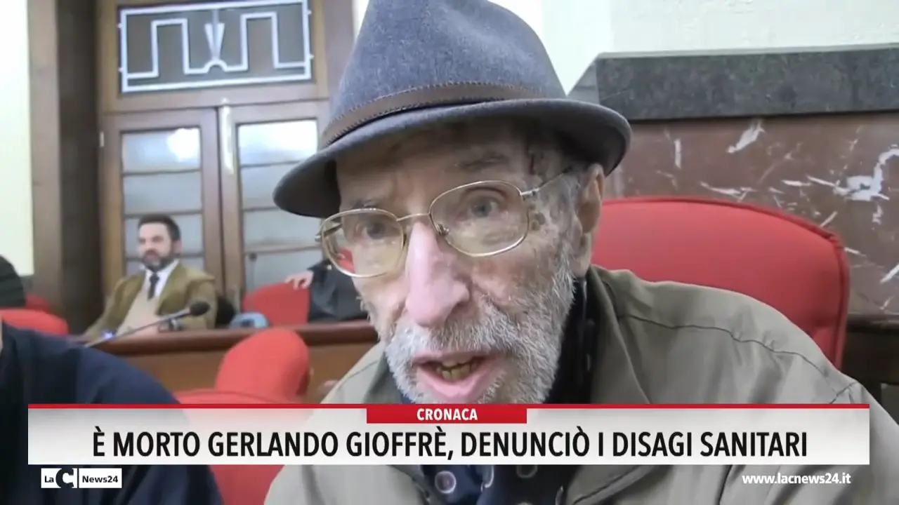 È morto Gerlando Gioffrè, denunciò i disagi sanitari