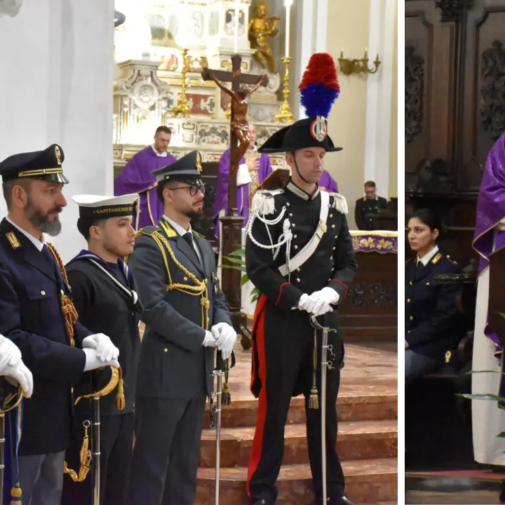 Verso Pasqua:\u00A0messa officiata dal vescovo Nostro con le Forze armate,\u00A0di polizia\u00A0e gli altri corpi dello Stato nel Duomo di San Leoluca\n