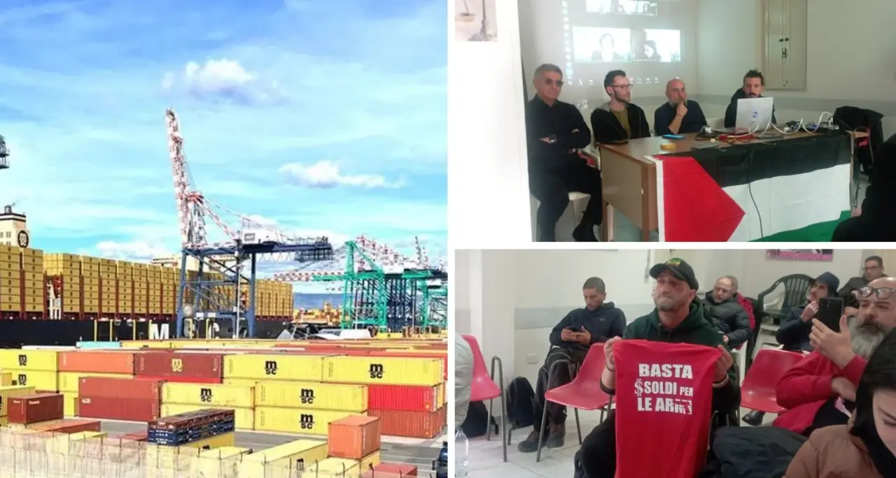 A Gioia Tauro container sospetti verso Israele, l’allarme dei pacifisti: «La Calabria resti fuori dalle rotte di guerra»\n