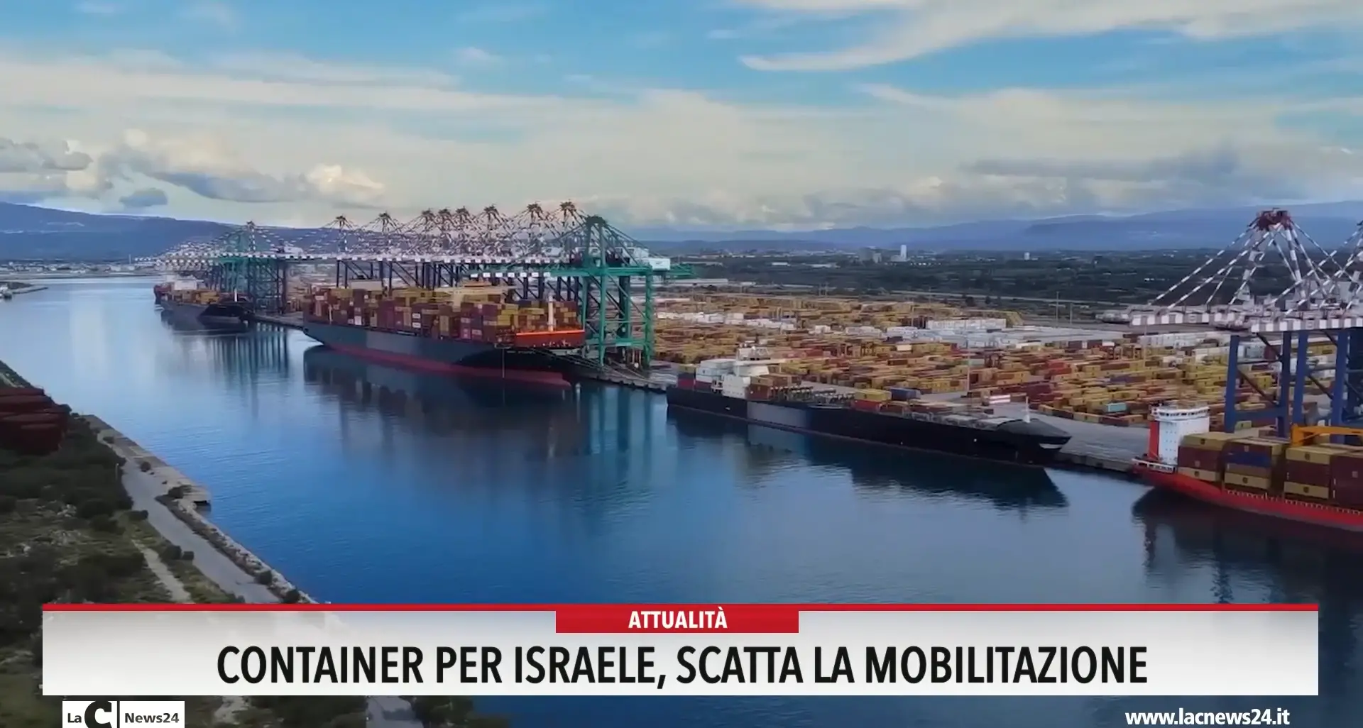 Container per Israele, scatta la mobilitazione