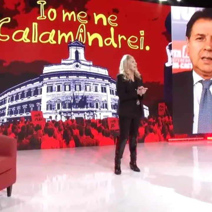 Giuseppe Conte a Perfidia: «Gratteri leader politico? Non credo»\n