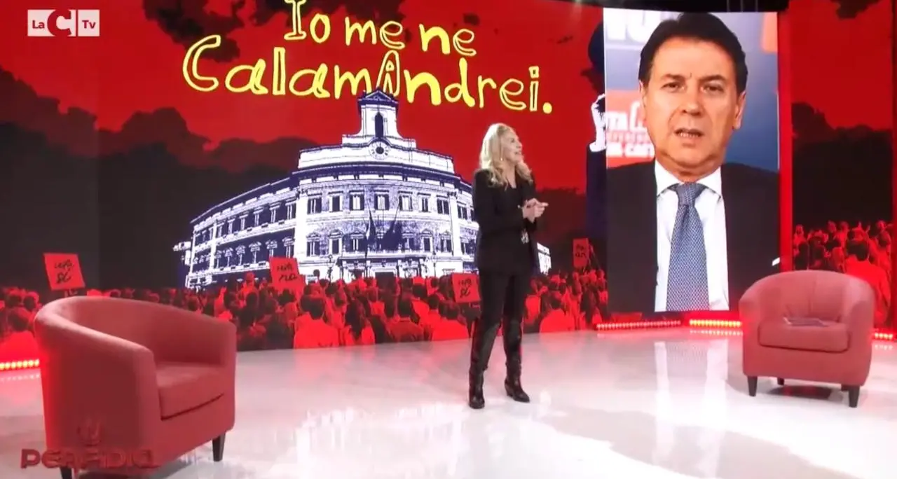 Giuseppe Conte a Perfidia: «Gratteri leader politico? Non credo»\n