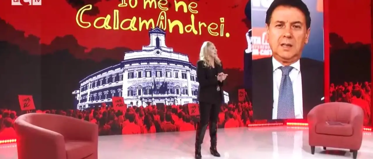 Giuseppe Conte a Perfidia: «Gratteri leader politico? Non credo»\n