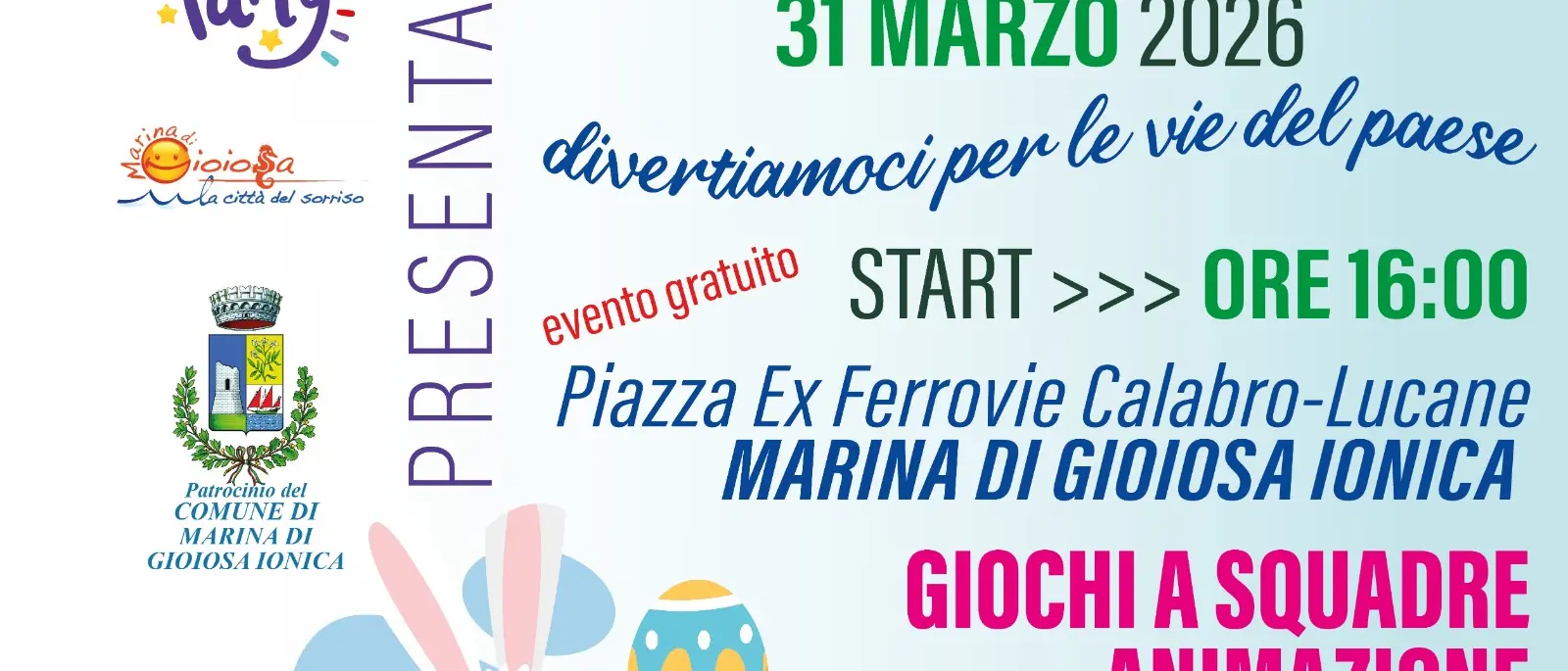 Un pomeriggio di sorrisi a Marina di Gioiosa: il 31 marzo la prima “Caccia all’Uovo”\n