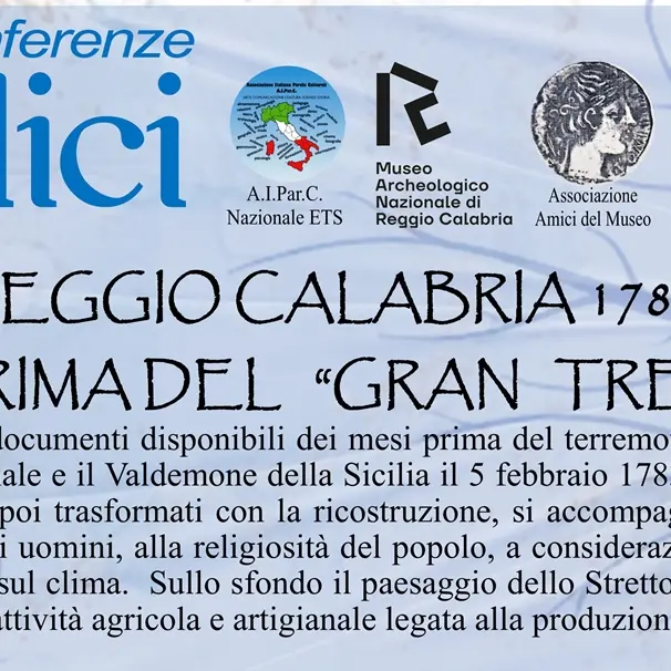 Al museo di Reggio\u00A0l'incontro su Reggio Calabria 1783. I mesi prima del “Gran Tremuoto”\n