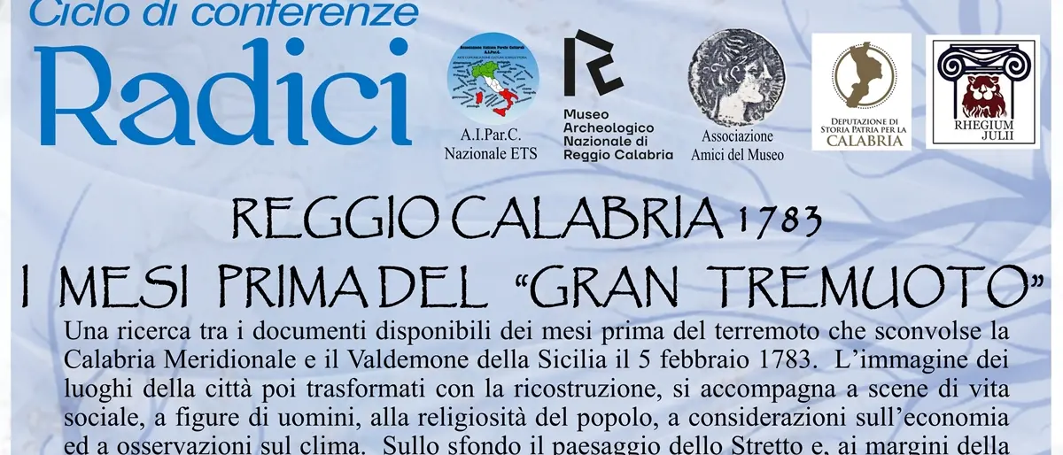 Al museo di Reggio\u00A0l'incontro su Reggio Calabria 1783. I mesi prima del “Gran Tremuoto”\n