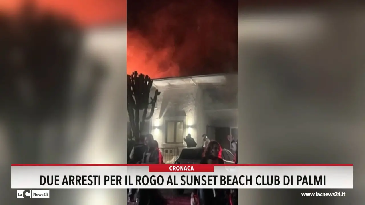 due arresti per il rogo al sunset beach club di palmi