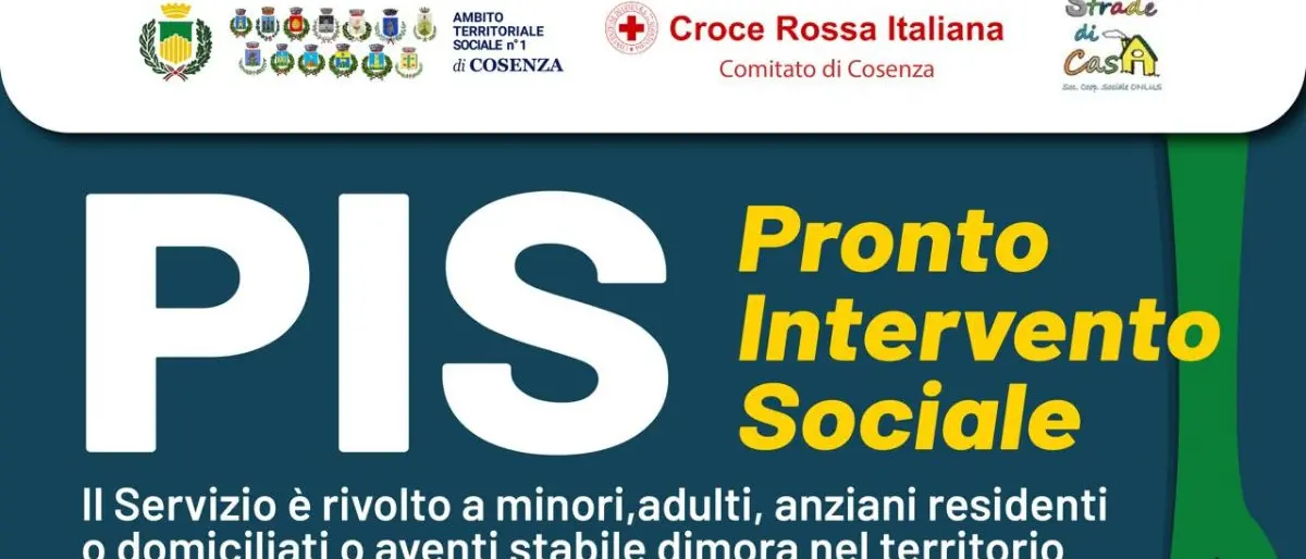 Pronto Intervento Sociale a Cosenza: lunedì 23 marzo la presentazione a Palazzo dei Bruzi\n