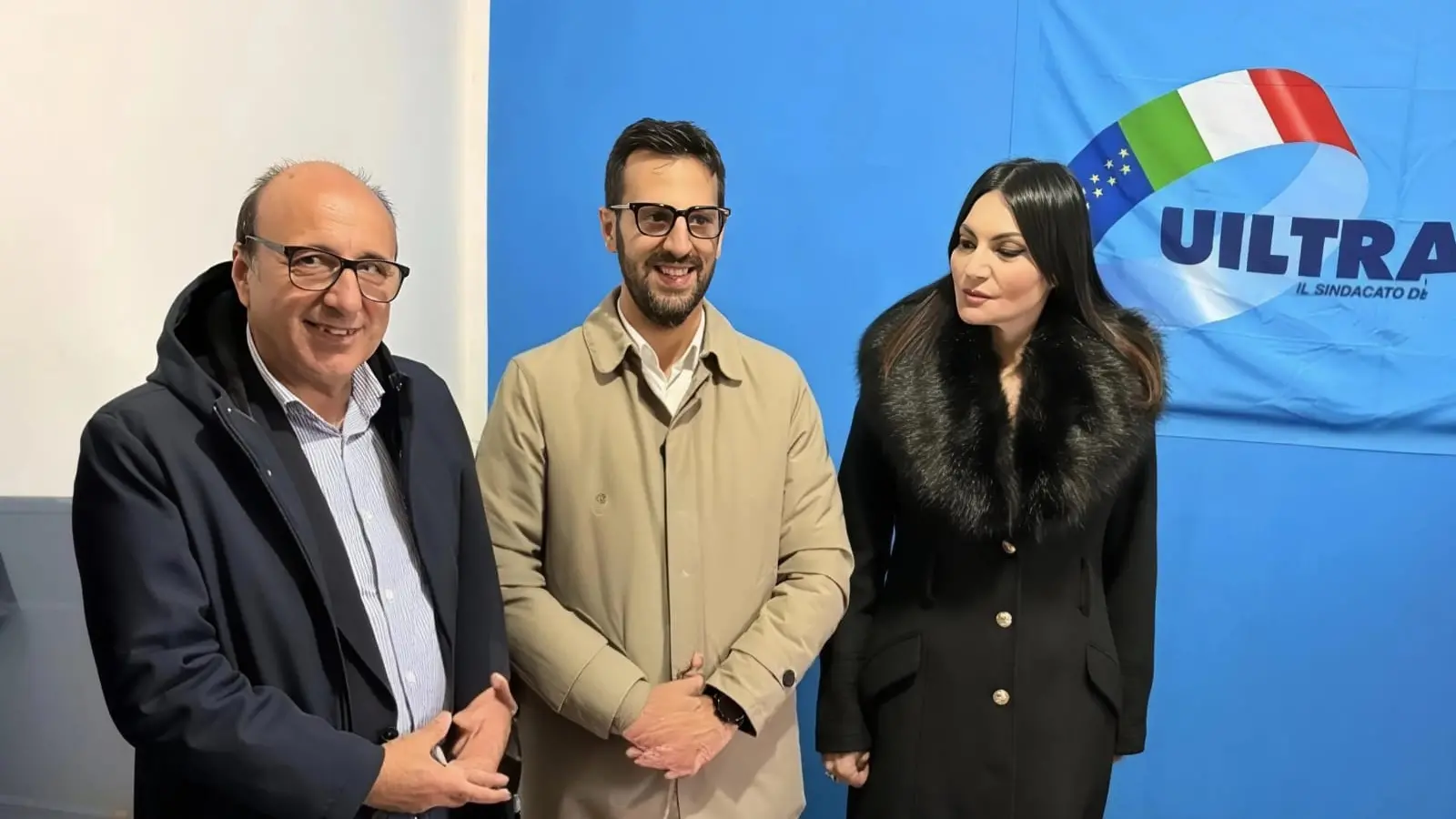 Sindacalisti della Uil: Spadaro, Mazzuca e Senese