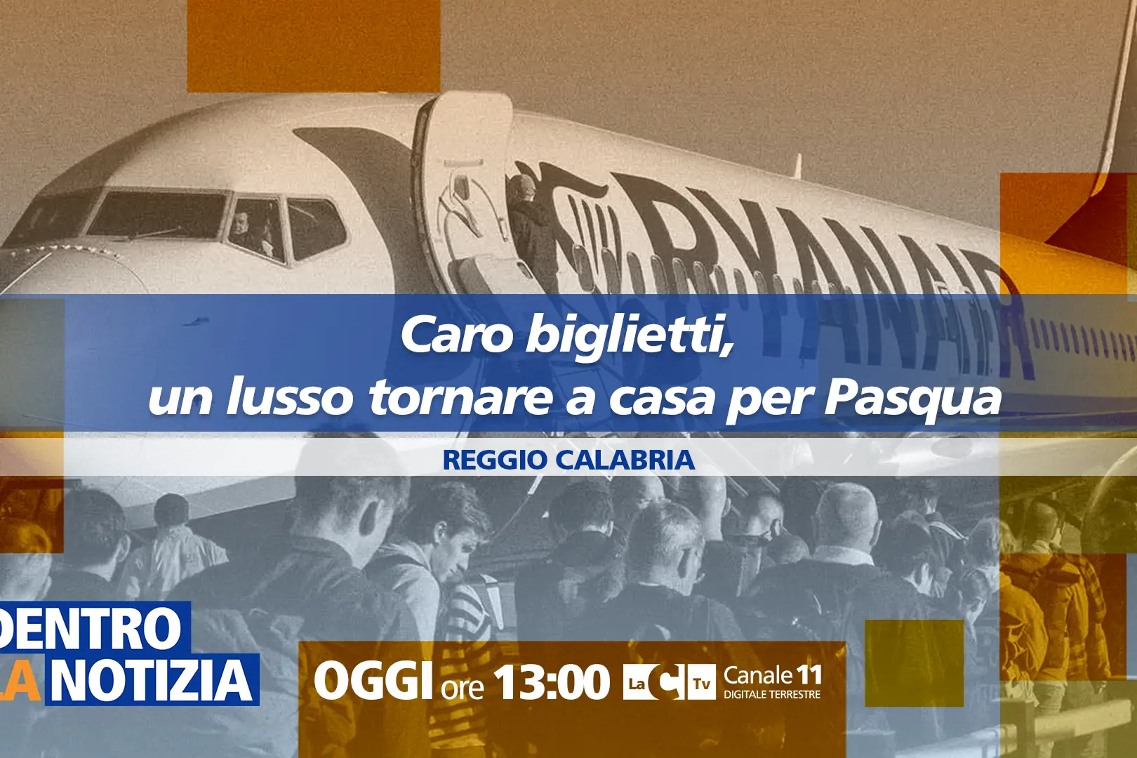 Il caro biglietti pesa sulla Pasqua, tornare a casa è un lusso: approfondimento a Dentro la Notizia\n